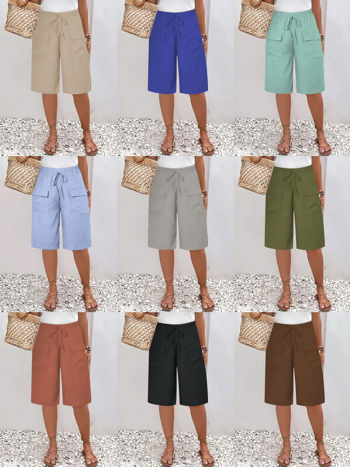 Women's Pocket Bermuda Shorts, item XY0000107
