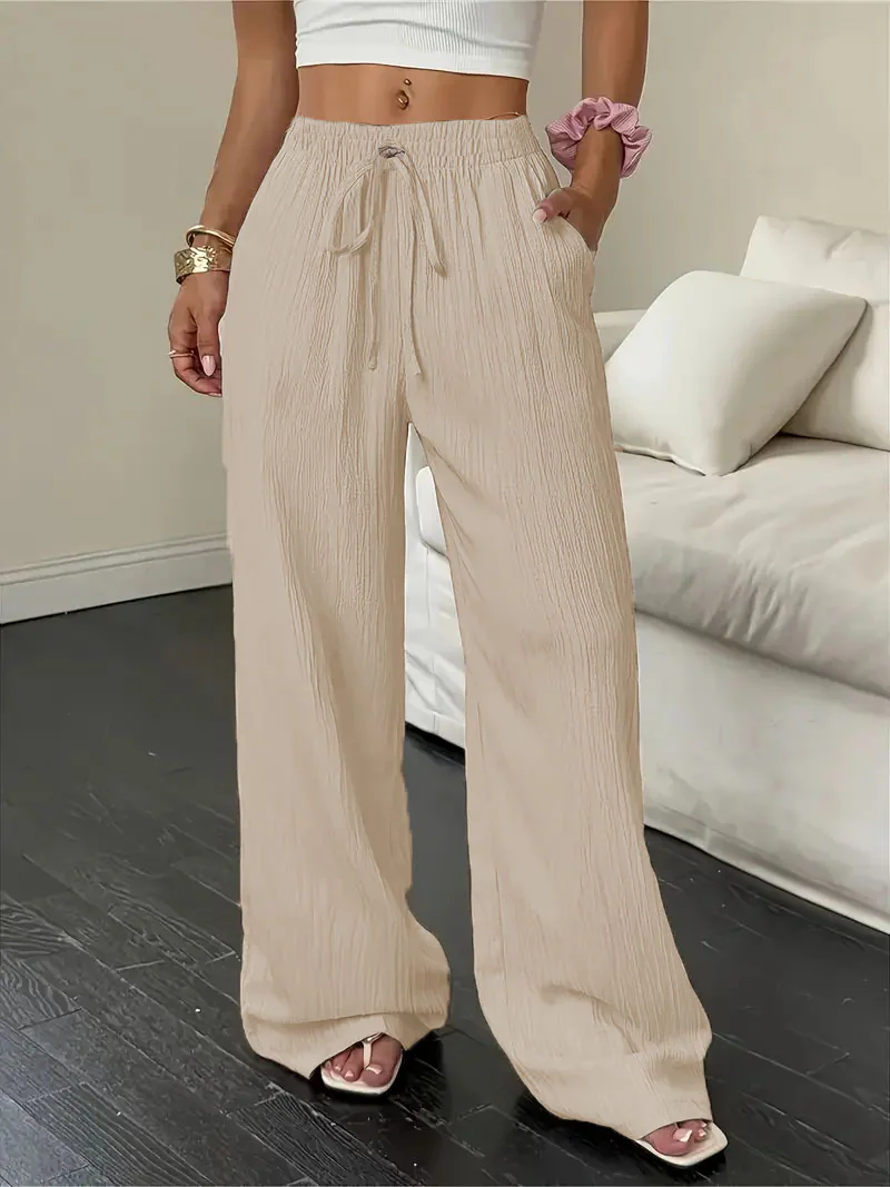 Textured Straight-Leg Pants, item XY000515-3, view 3