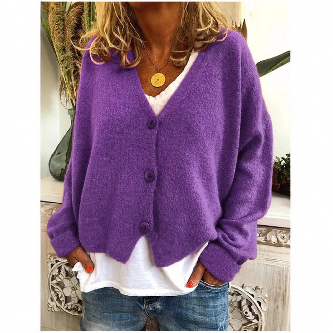 Relaxed Knit Cardigan SY191116 garment detail view