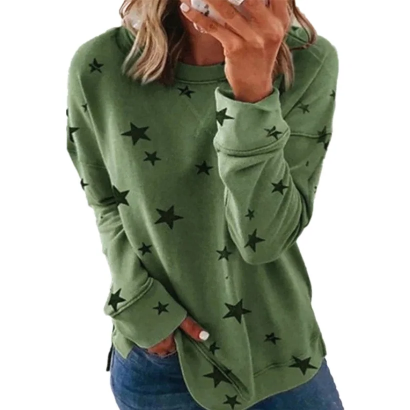 Printed Long-Sleeve Casual Top SY201002 alternate product view