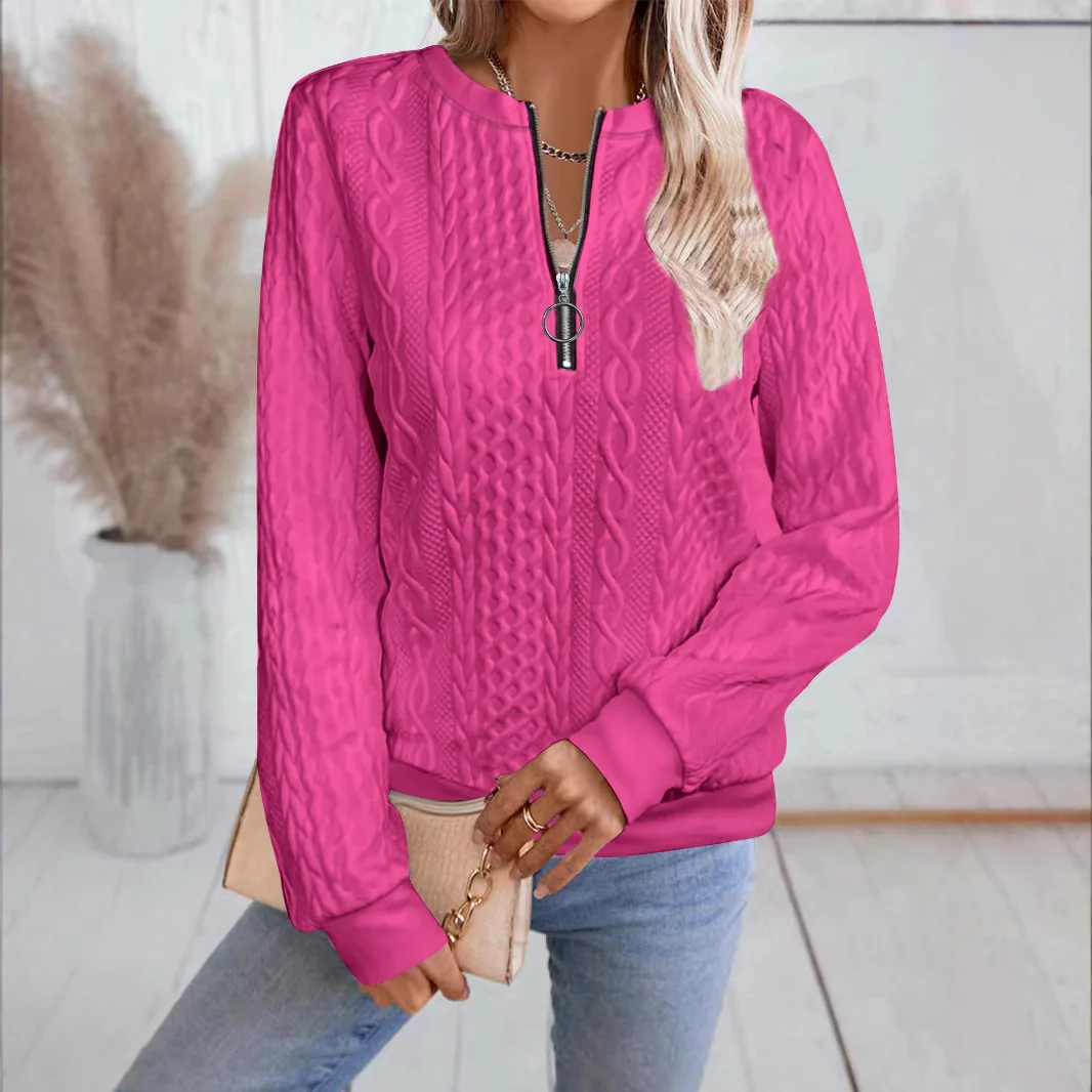 Quarter-Zip Long-Sleeve Sweatshirt XF7748 alternate product view